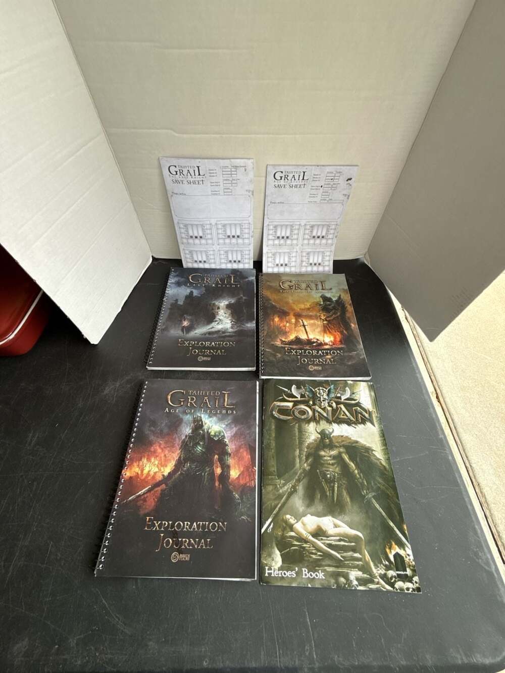 Tainted Grail Exploration Journal Bundle and Conan Heroes' Book Set
